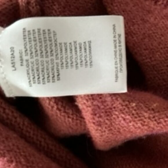 Molly Bracken Brick color sweater dress with funnel neck size small - Picture 8 of 8